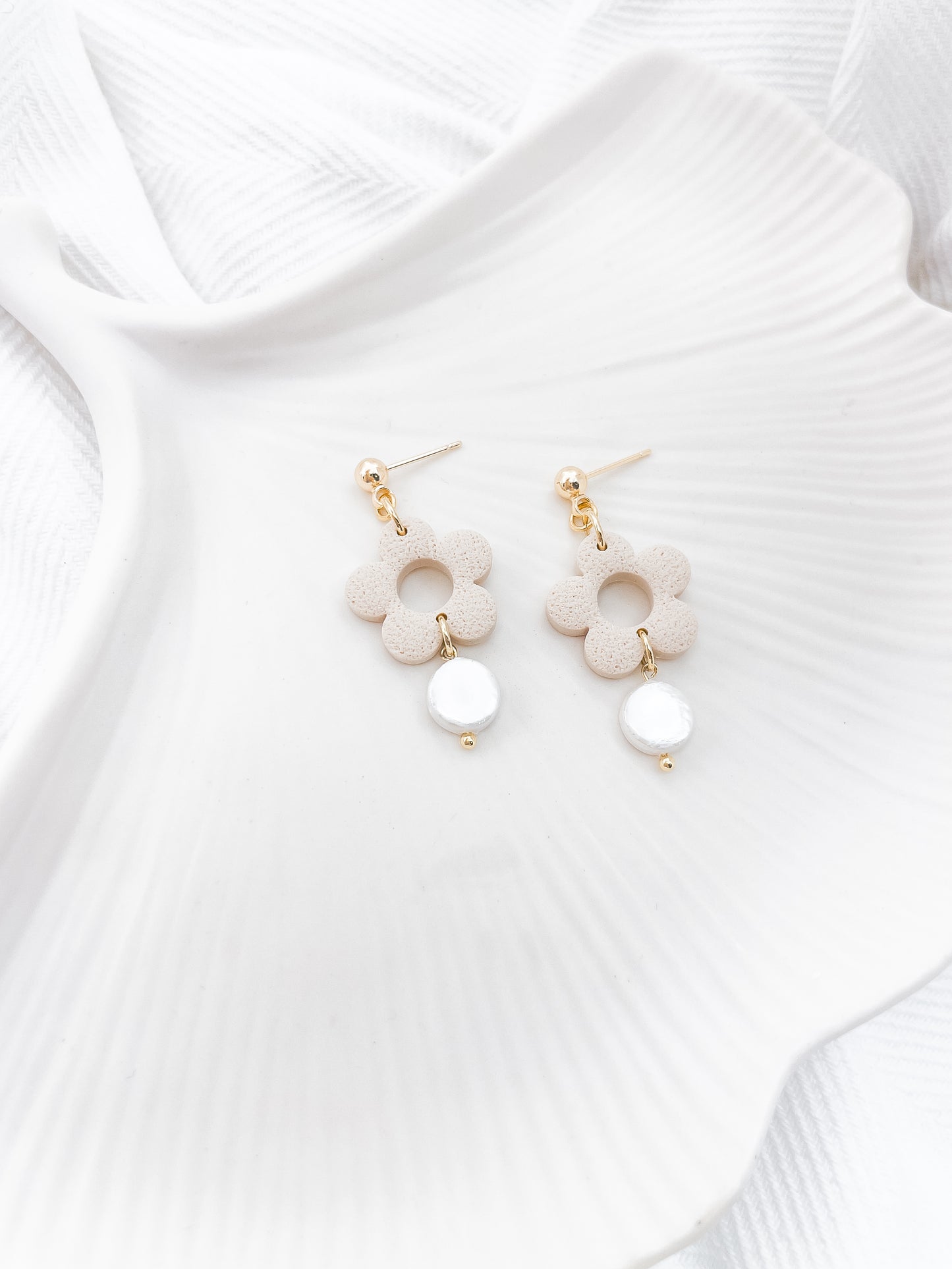 |BLOOM PEARL| Beige - Mit ♥ handgefertigt!