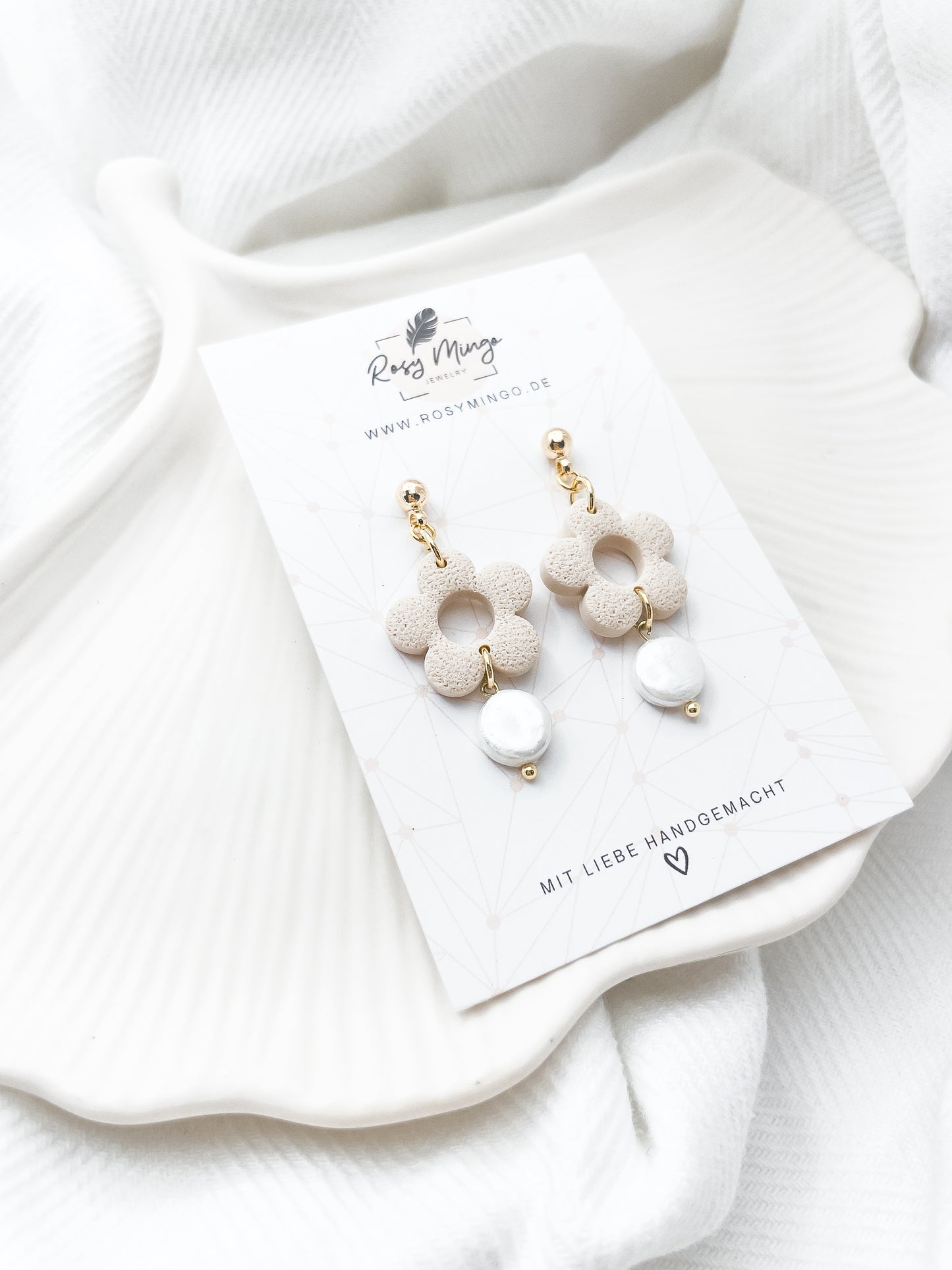 |BLOOM PEARL| Beige - Mit ♥ handgefertigt!